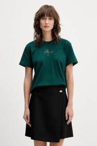 Хлопковая футболка Hugo, зеленый