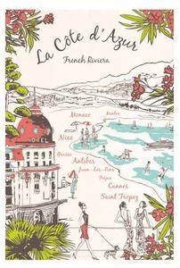 Кухонное полотенце Winkler Provence - Côte d'Azur, белый - текстиль - 48 x 1 x 72 см