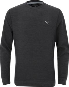 Детский свитер Puma Cloudspun 530670-01, черный, эластичный, с круглым вырезом, для игры в гольф, RED486