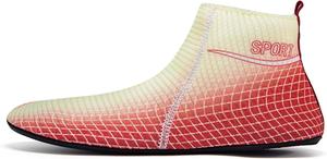 Женские и мужские водные туфли с высокой посадкой, легкие, быстросохнущие сетчатые пляжные туфли для ходьбы, рыбалки, парусного спорта, походов, функциональных тренировок, дышащие амфибийные спортивные туфли (для взрослых и старших детей) Vtiao, красный