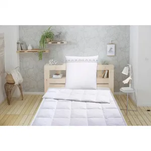 Одеяло с наполнителем из пера и пуха + подушка Finja, одеяло 135x200 см, 155x220 см, лето, зима, 2 предмета, комплект с подушкой 80x80 см, Сделано в Германии Älgdröm, белый