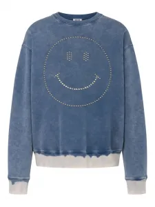 Толстовка с заклепками Moschino, синий