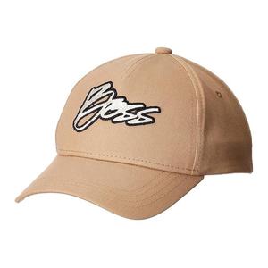 Хлопковая бейсболка унисекс коричневая HUGO BOSS