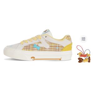 Ollieskate Износостойкие и легкие низкие кроссовки для скейтбординга унисекс бежево-желтого цвета