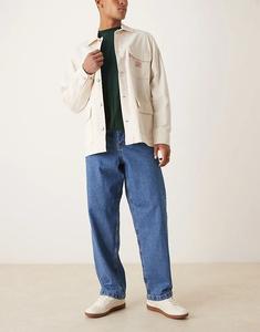 Джинсы прямого кроя ASOS DESIGN, цвет средне-синий