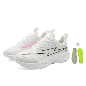 7 SEVFUN Кроссовки унисекс низкие бело-синие асимметричные с латексной стелькой, цвет White Blue Mismatched[Includes Latex Insole]