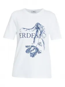 Футболка с принтом Erdem, белый