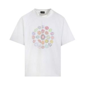 Футболка Balenciaga Medium Fit T-Shirt, Dirty White