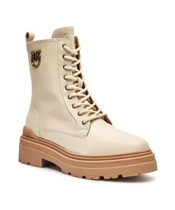 Кожаные ботильоны мои 11 Pinko, белый