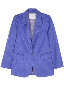 Блейзер с муаровым эффектом Forte Forte, синий