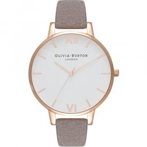 Часы из серой синтетической кожи Olivia Burton