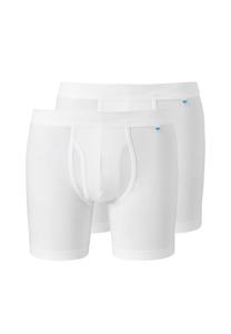 Длинные короткие / брюки 2 шт. в упаковке долговечный хлопок Schiesser, белый