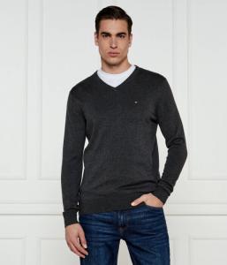 Свитер мужской Tommy Hilfiger с v-образным вырезом, черный