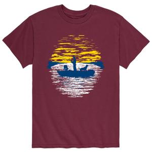 Мужская футболка для рыбалки на закате Licensed Character