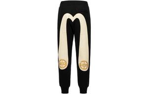 Трикотажные спортивные штаны мужские черные Evisu, черный