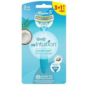 Одноразовая бритва для женщин My Intuition Comfort Coconut Delight 3 + 1 шт Wilkinson Sword