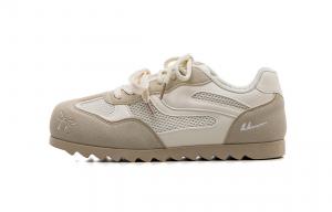 WARRIOR Износостойкие дышащие низкие повседневные туфли женские бежево-абрикосового цвета