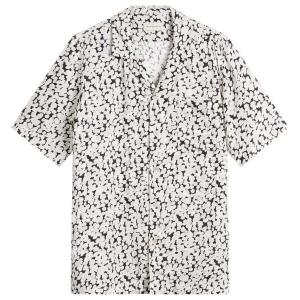 Мини-рубашка с животным принтом Dries Van Noten, экрю