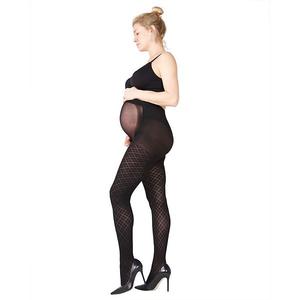 Женские колготки для беременных из микрофибры с узором аргайл Memoi