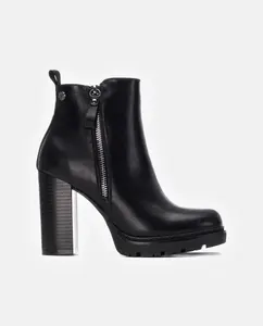Женские ботильоны черного цвета с застежкой-молнией Refresh