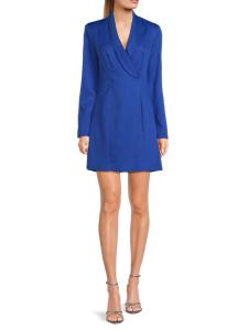 Мини-платье-блейзер с длинными рукавами Linda Area Stars, синий
