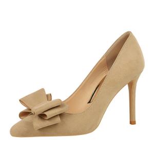 Bamiti Женские туфли на высоком каблуке черно-абрикосовые абрикос, цвет Apricot