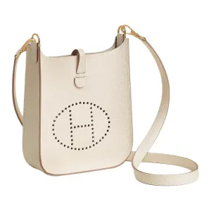 HERMES Сумка Evelyne Epsom Calfskin Crossbody Bag, Shoulder Bag 16 Women's 10 Craie Milkshake White