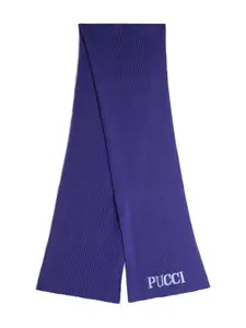 Шарф с логотипом Pucci Junior, фиолетовый