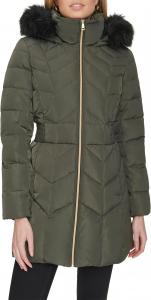 Пальто Cole Haan Taffeta Down Coat, цвет Merlot