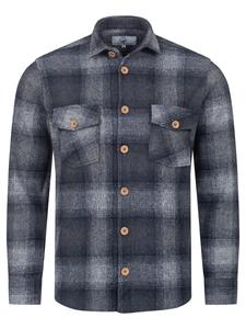 Рубашка на пуговицах классического кроя Rock Creek, темно-синий