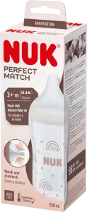Детская бутылочка Perfect Match бежевая с 3 месяцев 260 мл 1 шт. NUK