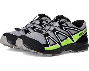 Походные ботинки Salomon Kids Speedcross Waterproof, цвет Alloy/Black/Green Gecko