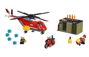 Конструктор City Collection Fire Helicopter Plastic Building Blocks 257pcs 60108 LEGO