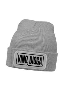 Шапка MoonWorks VINO DIGGA SPRUCH AUFDRUCK LUSTIG, Grau/Grey