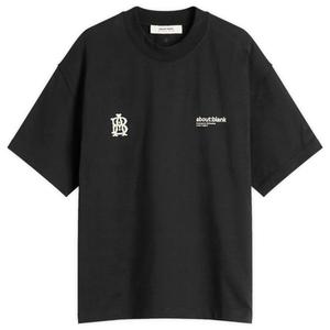 Футболка с двойным логотипом About:Blank, черный/экрю