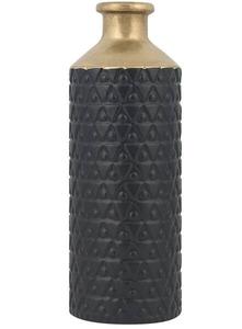 Декоративная ваза Beliani ARSIN, 14x14x14 см, черный/золотой