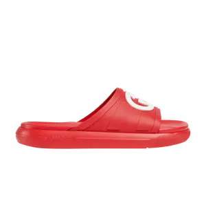 Кроссовки Gucci Slide Interlocking G - Maple Red, красный
