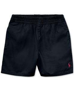 Классические шорты без застежки из твила для маленьких мальчиков Polo Ralph Lauren, синий