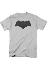 Футболка с коротким рукавом для взрослых с логотипом Batman V Superman Batman Gildan, серебряный