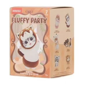 Коллекция Cat Fushandi Fuzzy Party котенок модная игрушка украшения мистические боксы одиночный мистический бокс/полный бокс 6 шт MINISO
