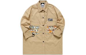 FILA FUSION White Mountaineering, Рубашка Women's Dark Buckwheat Khaki