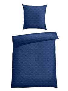 Постельное белье Schiesser Feinbiber Set Drops, синий