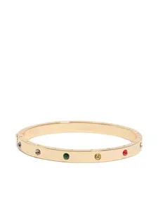 Каменный браслет-кафф с гравировкой логотипа Bimba y Lola, золотой