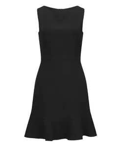 Элегантное платье без рукавов с оборками по низу. Nicowa, черный