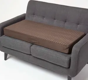 Подушка для сиденья HOMESCAPES Velour, коричневая, 100 x 50 см - большая ортопедическая подушка для сиденья Homescapes