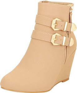 Женские ботильоны на танкетке Forever, Taupe