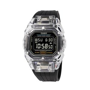 CASIO Электронные часы с ремешком из резины унисекс черный циферблат