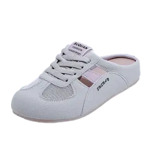 Женские противоскользящие тапочки с закрытым носком ZULISHI, светло-серый