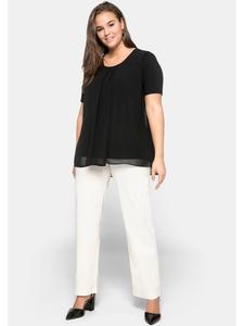 блузка рубашка черного цвета sheego