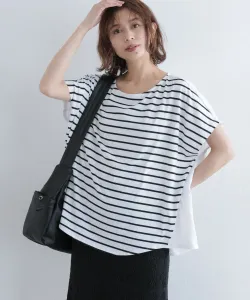 Пуловер из полосатой ткани, сочетающей в себе различные компоненты Studio Clip, цвет Off-White X Black 01